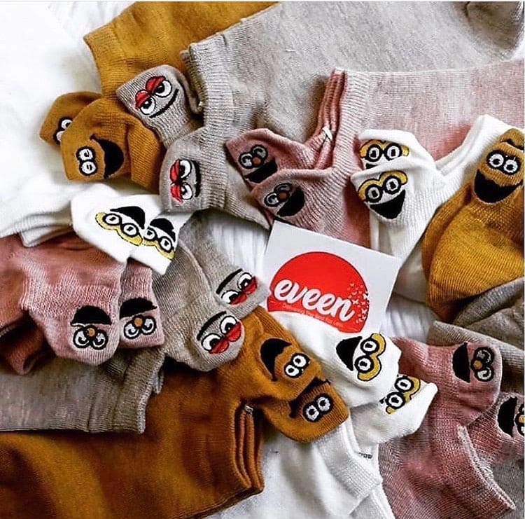 Pack of 4 Embroidered Smileys Women Ankle Socks Pack of 4 Embroidered Smileys Women Ankle Socks